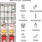 Extra Large Hanging Crystal Clear Over Door Shoe Organizers, Closet Shoe Organizer Shoe Rack Organizer Shoe Storage, 12+6Pockets, 4Hooks, white (59"x 21.6")