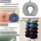 Travel Neck Pillow Cover, Neck Pillow Case with Zipper, Cooling, Pure, Soft and Smooh, Airplane Pillow Sleep Replacementt Washable (Only Pillow Covers, no Filler)