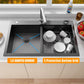 Drop In Kitchen Sink Stainless Steel 32x22 - Drop In Workstation Sink Double Bowl Commercial 16 Gauge Stainless Steel Kitchen Sinks Black