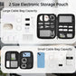 MATEIN Cord Organizer Travel Case 2 Pack, Water Resistant Tech Organizer Pouch for Small Electronic Accessories, Portable Electronics Case Carrying Bag for Cable, Changer, Earphone & Power Bank