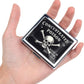 Cute and Stylish Metal Pill Box - Compact Portable Pill Organizer with 8 Compartments, Food-Grade Divider, Ideal for Travel, Vitamins, Jewelry, Cosmetics (Vintage Poison)