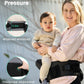 GROWNSY Ultra-Comfy Baby Carrier with Hip Seat, Enhanced Safety, Hands-Free Support for Newborn to Toddler (0-50 lbs), Multiple Pockets, Ergonomic, Adjustable Waistband, Minimalist Design – Black