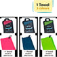 Outdoors Microfiber Towel Fast Drying Soft Feel Fast Action Drying for Gym Beach Outdoors Travel Yoga Camping Compact Size 1 Piece 24x48 in Red MFT1P24RD