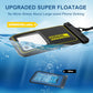 Large Waterproof Phone Pouch Floating, Phone Case Friendly, Up to 7.2'' Cell Phone Dry Bag, IP68 Waterproof Phone Case for iPhone Samsung Galaxy Google, Black
