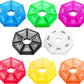 Ponpon 8pcs Pill Holder Box 7-Sided Portable Vitamin Holder Box Pill Organizer Medicine Planner (8 Corlor)