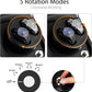 Uten Automatic Double Watch Winder Box, Luxury Wooden Storage Case for Mechanical Watch Winder with Quiet Motor 5 Rotation Mode, Black.
