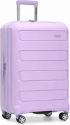 Traveler's Choice Pagosa Hardshell Expandable Luggage with Spinner Wheels, Lavender, 26-Inch Medium