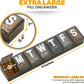 Weekly Pill Organizer - (Pack of 4) Extra Large Vitamin Container with Jumbo Easy to Read Letters, BPA Free - Daily Travel 7 Day Medication Pill Box Case, (Black)
