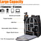 CADeN Camera Backpack Bag with Laptop Compartment 15.6" for DSLR/SLR Mirrorless Camera Waterproof, Camera Case Compatible for Sony Canon Nikon Camera and Lens Tripod Accessories Black