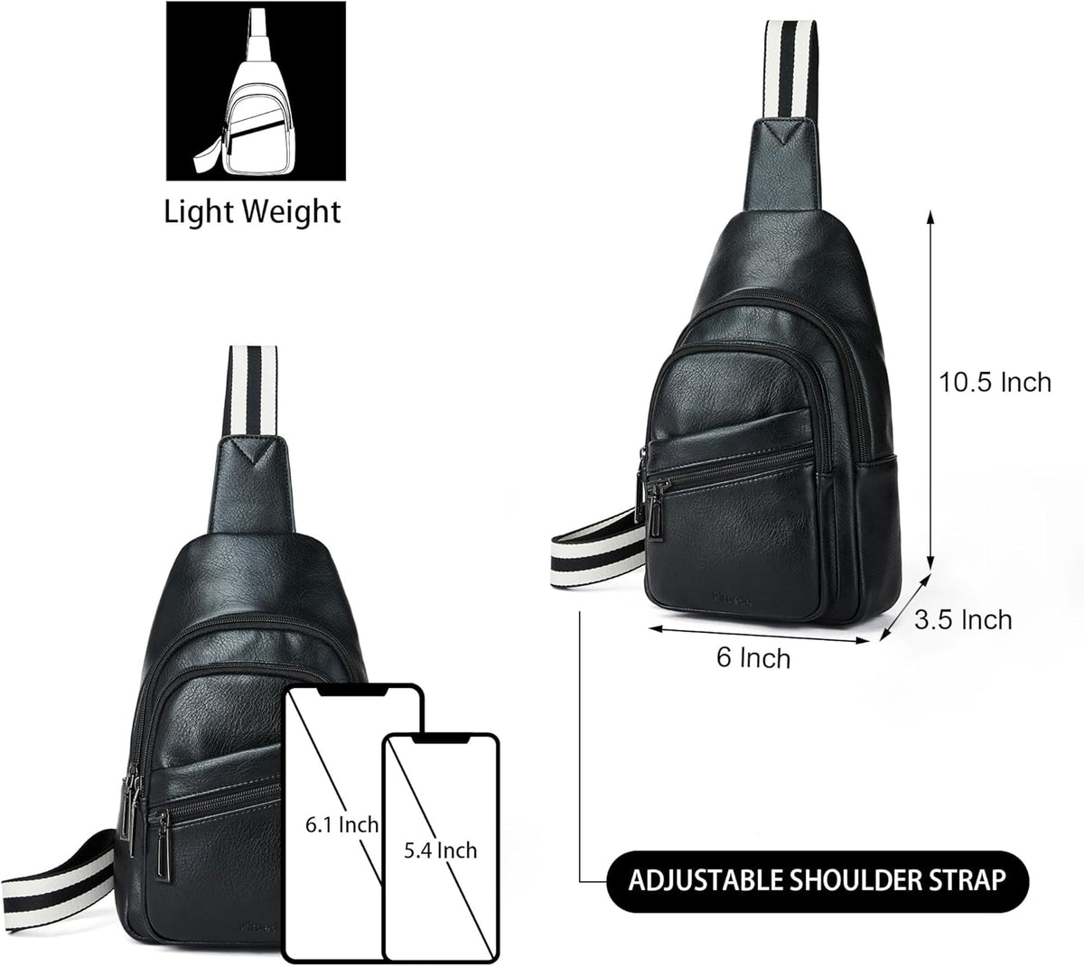 Sling Bag Crossbody Bags for Women Small Cross Body Bag Fanny Packs Chest Sling Purse for Daily Travel Leisure Sport