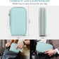 FYY Electronic Organizer, Travel Cable Organizer Bag Pouch Electronic Accessories Carry Case Portable Waterproof Double Layers Storage Bag for Cable, Charger, Phone, Earphone, Medium Size- Mint Green