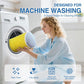 Shoe Washing Machine Bag 2PCS, Reusable Durable Zipper Laundry Bag Shoe Washing Bag for Washer and Dryer, Sneaker Tennis Cleaning Bags, Yellow