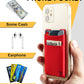 Minimalist Metal wallet,RFID Blocking Smart Pop Up Card Wallet 6-12 Cards Holder Slim Compact Front Pocket Wallets with Elastic Coin Pocket for Men and Women,Red