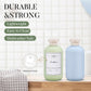 6.8 oz Plastic Travel Shampoo Bottles, Refillable Flip Cap Squeeze Bottles for Toiletries, Large Leakage-proof Travel Shampoo and Conditioner Container (Blue and Green)