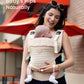 GROWNSY Baby Carrier Newborn to Toddler, Breathable Mesh Carrier(7-44lbs) with One-Click Sliding Clasp, Head Support, Ergonomic Design and Hands-Free Comfort, Almond Beige