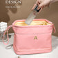 Initial Makeup Bag, Daughter Gifts, Gifts for Teenage Girls Cosmetic Bag with Makeup Brush Organizer, Waterproof, Stuff Bags for Travel Toiletry Bag Cute Things for Girls