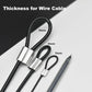 10 Pcs 2mm Wire 24 inch Vinyl Coated Stainless Steel Cable with Loops Short Wire Rope Lanyard Lock Security Chain Link for Outdoor Gates, Clear (2mm x 24inch)