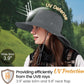 ZOORON Sun Hat for Men Women Fishing Hat with Neck Flap Wide Brim Bucket Hat UV Protection for Beach Camping Hiking
