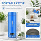 Travel Kettle,Portable Electric Kettle with Temperature Control, Brews Two Cups of Coffee, 316 Stainless Steel Inner Tank, Elegant Blue