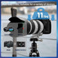 Fotopro Carbon Fiber Mini Tripod Lightweight Compact Travel Tripod with 360 Degree Ball Head, QR Plate for Camera Camcorder Mini Tripods Max Load 11lbs P-2mini Black