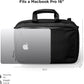 ALPAKA Elements Tech Brief Pro 12L -3-in-1 Recycled Fabric Laptop Briefcase Backpack for 16" Laptop, Anti-Theft Secure with Luggage Pass-Through, Water-Resistant, Fits Tech & Business Essentials,Black