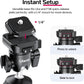 ULANZI TT38 Tabletop Mini Tripod for Camera, Uka F38 ClickOpen Flexible Travel Stand for Sony/Canon/Nikon/Fujifilm SLR DSLR, Pocket Vlogging Stand for Shooting Selfie Video
