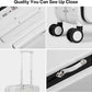 mixi 17x14x9 Carry On Luggage Underseat PC Hard Shell Suitcase Top Opening Aluminum Frame Travel Suitcases with Wheels, Smoke White