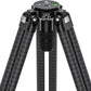 Leofoto LVC-253C+BV-20 Video Tripod, Twin Leg, Integrated Bowl, Leveling Base with Handle, 3 Leg Sections, Fluid Head Set, Lever Release Clamp