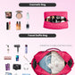 Women Gift, Teen Gifts for Girls-Initial Travel Bag with Shoe Compartment, Personalized Weekender Bag, Monogram Overnight Bag for Women, Letter Travel Bag with Makeup Bag (Letter A) - Roamly
