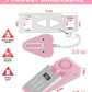 MBBEST Hotel Door Lock & Door Stop Alarm,Dual Protection Security Devices Pocket Door Stopper Self Defensey Tools for Hotel Travel Home Apartment House, Pink/Pink