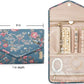 BAGSMART Travel Jewellery Organiser Roll Foldable Jewelry Case for Journey-Rings, Necklaces, Bracelets, Earrings, Flower Bird