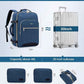 LOVEVOOK Travel Backpack for Women & Men 40L,Airline Approved Carry On Backpack Travel Essentials,TSA Carry on Luggage,Waterproof Personal Item Travel Bag,Suitcase with 3 Packing Cubes,Dark blue-Black