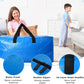 10 Pack Heavy Duty Extra Large Moving Bags Storage Tote - Strong Handles& Backpack Straps - Space Saving Storage Bags Alternative to Moving Boxes and Bins,Compatible with Ikea Frakta Cart, Blue