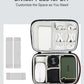 Luxtude Electronics Organizer Travel Case, Tech Organizers Travel Case, Hard Cases for Electronics, Hard Charger Bag, Portable Cable Bag, Travel Essentials for Charger/Mouse/Cash/Card