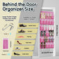 Over the Door Shoe Organizer with 30 Breathable Mesh Pockets - Large Capacity Closet Storage for Men & Women, Hanging Shoe Rack Organizer -Pink