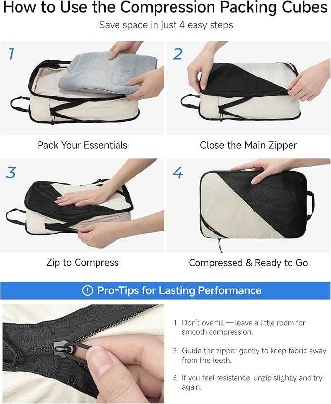 LUGGEX Checked Suitcase Top Opening, FLT and Travel Packing Cubes Bundle – Travel Essentials (FX-Lite, 30 Inch, 105L-115L)