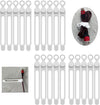 [20Park]UMUST Silicone Cable Ties, Reusable Cable Management Organizer,Cable Straps,Cord Ties,Multipurpose Elastic Cord Organizer for Bundling and Fastening Cable Cords Wires(white)