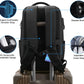 FENRUIEN Hardshell Backpack Expandable,Anti Theft Laptop Backpack for Men with USB Port,Water Resistant Computer Bag 17.3 Inch for Travel/Business