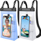 2 Pack Large Waterproof Phone Pouch, Waterproof Phone Case for iPhone 16 15 14 13 Pro Max Galaxy S25 S24 All Devices, IPX8 Double Sealing, Floating Water Proof Bag for Beach Swimming Pool