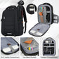 SDYSM Camera Bag Backpack Professional for DSLR SLR Mirrorless Camera Waterproof Laptop Back Pack 15.6 Inch with Rain Cover Anti Theft Travel Case Large Capacity Photography Backpack Black
