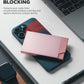 VULKIT Pop up Card Holder Minimalist Credit Card Holder RFID Blocking Slim Metal Card Case for Men or Women(Rose Gold)