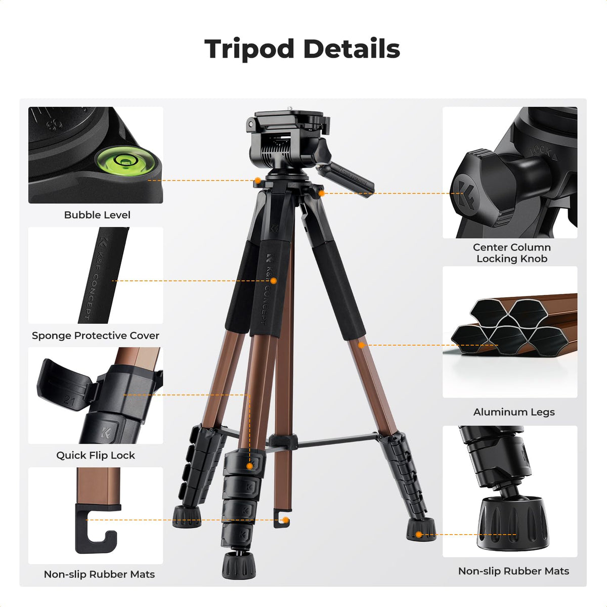 75" Aluminum Camera Tripod