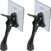 One-Touch Doorstop Adhesive Bracket (Black, 4inch x 2pack)