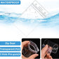 50 Pcs Clear Luggage Tags Bag Tags Holder Identification ID Card Badge Holder with 50 Pcs Clear Luggage Tag Loop Straps for Business Travel and Office Supplies