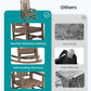 SERWALL Outdoor Rocking Chair, HDPE Patio Rocking Chair All-Weather Porch Rocker for Balcony, Yard, Brown