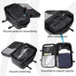 Vacuum-sealed travel computer backpack, Water-Resistant, With vacuum pump, Multiple Compartments, Anti-theft combination lock(Blue)