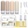 16 Pack Travel Bottles Set for Toiletries, Leakproof Travel Containers for Toiletries TSA Approved Silicone Travel Accessories Squeezable Refillable 3oz for Shampoo Conditioner Lotion