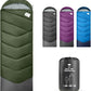 Sleeping Bags for Adults Cold Weather,Portable, Waterproof,Lightweight Sleeping Bag for Tall Girls Boys with Compression Sack for Warm Camping, Hiking, Outdoor & Indoor