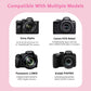 Hard Camera Case Bag Compatible with Canon EOS Rebel T7/T100/T6/R50/R6 or Kodak Pixpro AZ405/AZ425/AZ255/AZ401/AZ252/AZ528 DSLR Camera,for Canon Sony Kodak Panasonic Nikon Mirrorless Camera,Pink