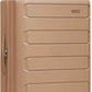 Traveler's Choice Pagosa Hardshell Expandable Luggage with Spinner Wheels, Latte Beige, 26-Inch Medium